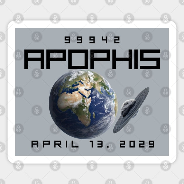 Apophis asteroid -April 13, 2029 Magnet by ARTSYVIBES111